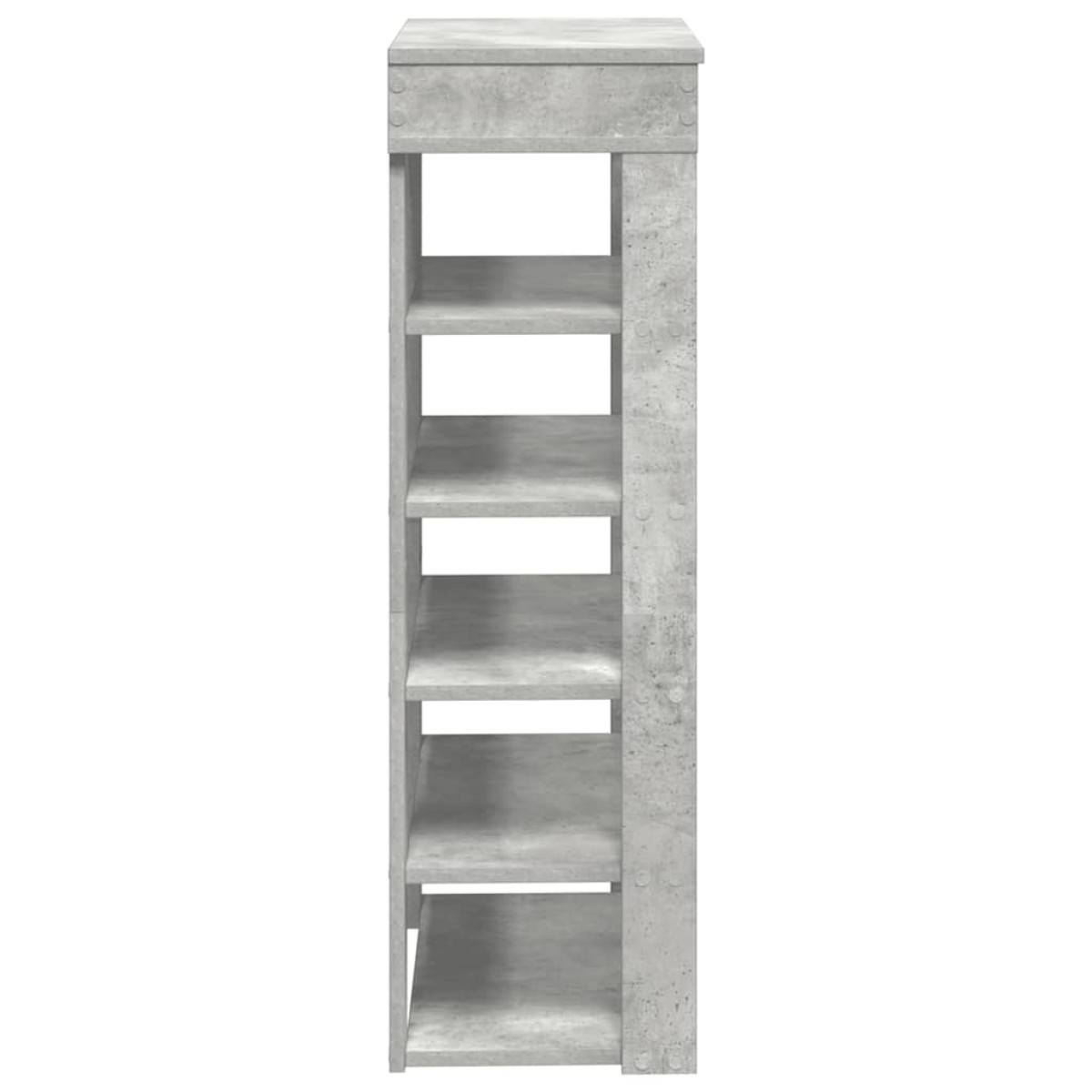 Ράφι παπουτσιών vidaXL Γκρι μπετόν 60x30x98 cm Κατασκευασμένο ξύλο