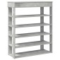 vidaXL Ράφι παπουτσιών σκυρόδεμα δρυς 80x30x98 cm Κατασκευασμένο ξύλο