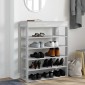 Ράφι παπουτσιών vidaXL Γκρι Sonoma 80x30x98 cm Κατασκευασμένο ξύλο