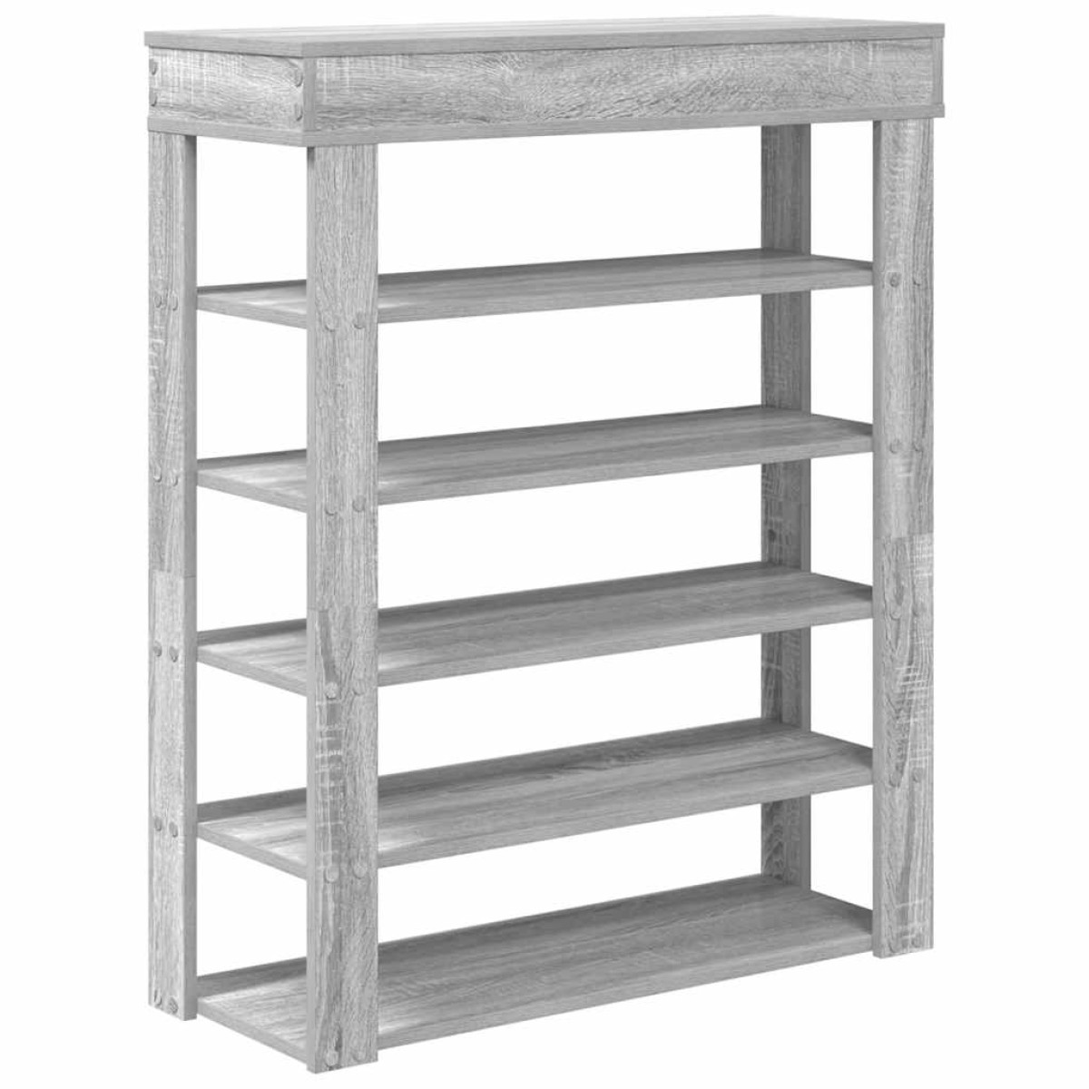 Ράφι παπουτσιών vidaXL Γκρι Sonoma 80x30x98 cm Κατασκευασμένο ξύλο