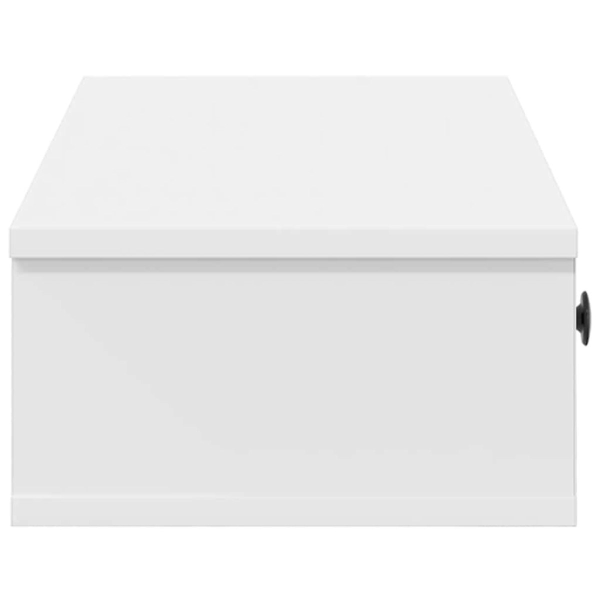 vidaXL Ράφι τοίχου με συρτάρια Λευκό 60x28x15 cm Κατασκευασμένο ξύλο