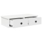 vidaXL Ράφι τοίχου με συρτάρια Λευκό 60x28x15 cm Κατασκευασμένο ξύλο