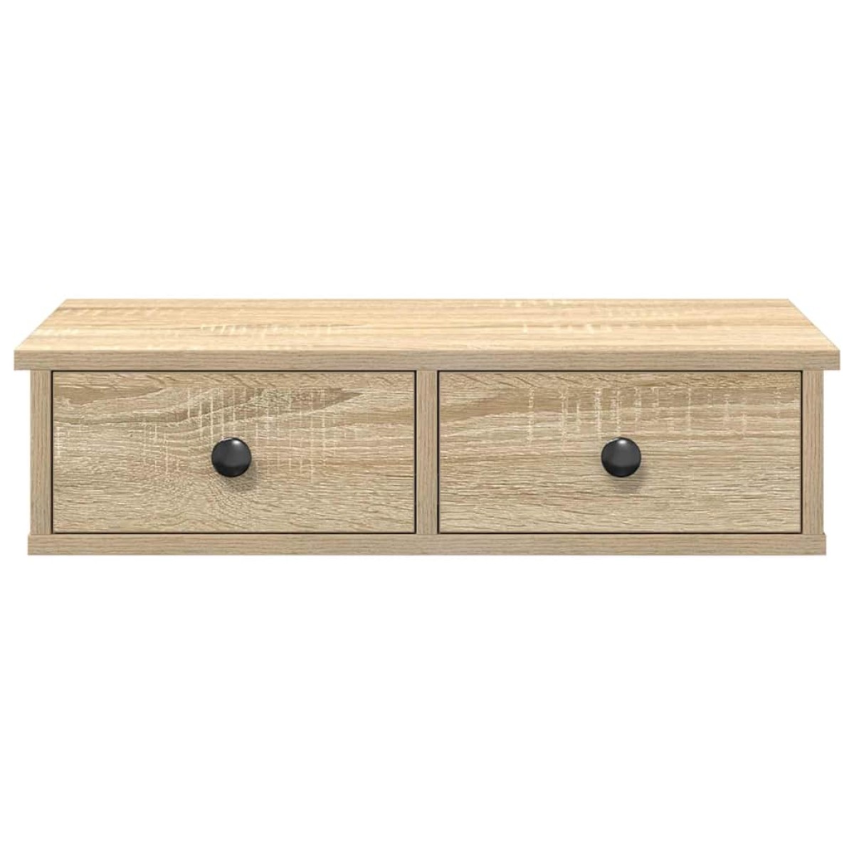 vidaXL Ράφι τοίχου με συρτάρια Δρυς sonoma 60x28x15 cm