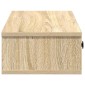 vidaXL Ράφι τοίχου με συρτάρια Δρυς sonoma 60x28x15 cm