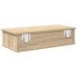 vidaXL Ράφι τοίχου με συρτάρια Δρυς sonoma 60x28x15 cm