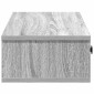 vidaXL Ράφι τοίχου με συρτάρια Grey Sonoma Κατασκευασμένο ξύλο