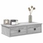 vidaXL Ράφι τοίχου με συρτάρια Grey Sonoma Κατασκευασμένο ξύλο
