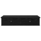 vidaXL Ράφι τοίχου με συρτάρια Μαύρο 80x34x17 cm Κατασκευασμένο ξύλο