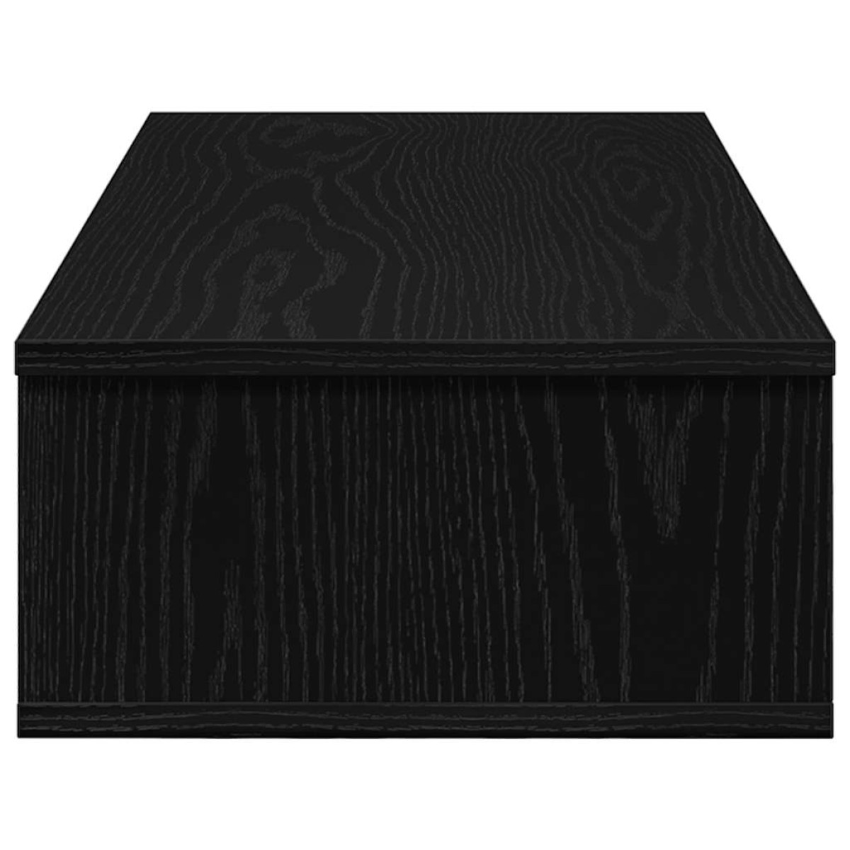 vidaXL Ράφι τοίχου με συρτάρια Μαύρο 80x34x17 cm Κατασκευασμένο ξύλο