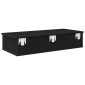 vidaXL Ράφι τοίχου με συρτάρια Μαύρο 80x34x17 cm Κατασκευασμένο ξύλο