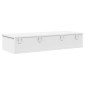 vidaXL Ράφι τοίχου με συρτάρια Λευκό 100x37,5x19 cm Ξύλινη κατασκευή