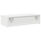 vidaXL Ράφι τοίχου με συρτάρια Λευκό 60x26,5x15 cm Κατασκευασμένο ξύλο