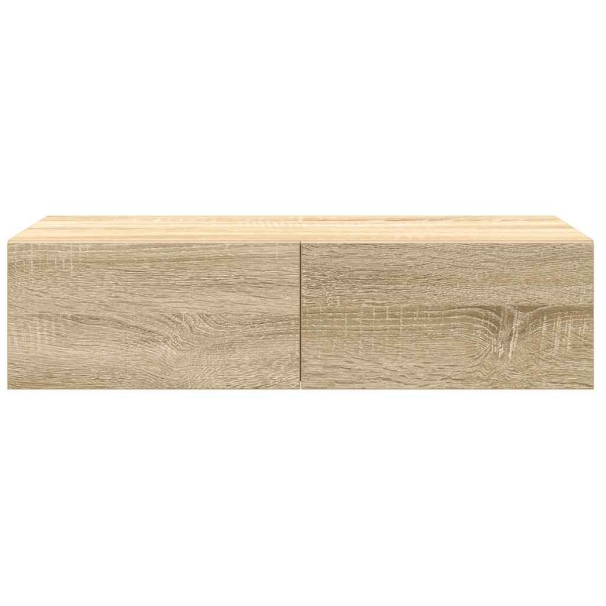 vidaXL Ράφι τοίχου με συρτάρια Δρυς sonoma 60x26,5x15 cm