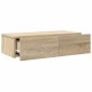 vidaXL Ράφι τοίχου με συρτάρια Δρυς sonoma 60x26,5x15 cm