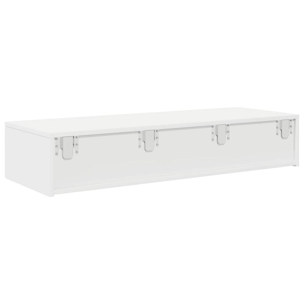 vidaXL Ράφι τοίχου με συρτάρια Λευκό 100x36x19 cm Κατασκευασμένο ξύλο