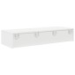 vidaXL Ράφι τοίχου με συρτάρια Λευκό 100x36x19 cm Κατασκευασμένο ξύλο