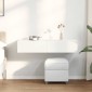 vidaXL Ράφι τοίχου με συρτάρια Λευκό 100x36x19 cm Κατασκευασμένο ξύλο