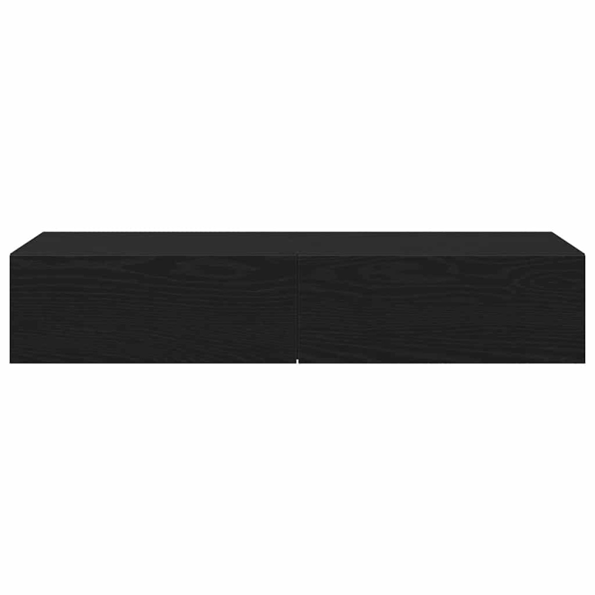 vidaXL Ράφι τοίχου με συρτάρια Μαύρο 100x36x19 cm Κατασκευασμένο ξύλο