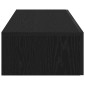 vidaXL Ράφι τοίχου με συρτάρια Μαύρο 100x36x19 cm Κατασκευασμένο ξύλο
