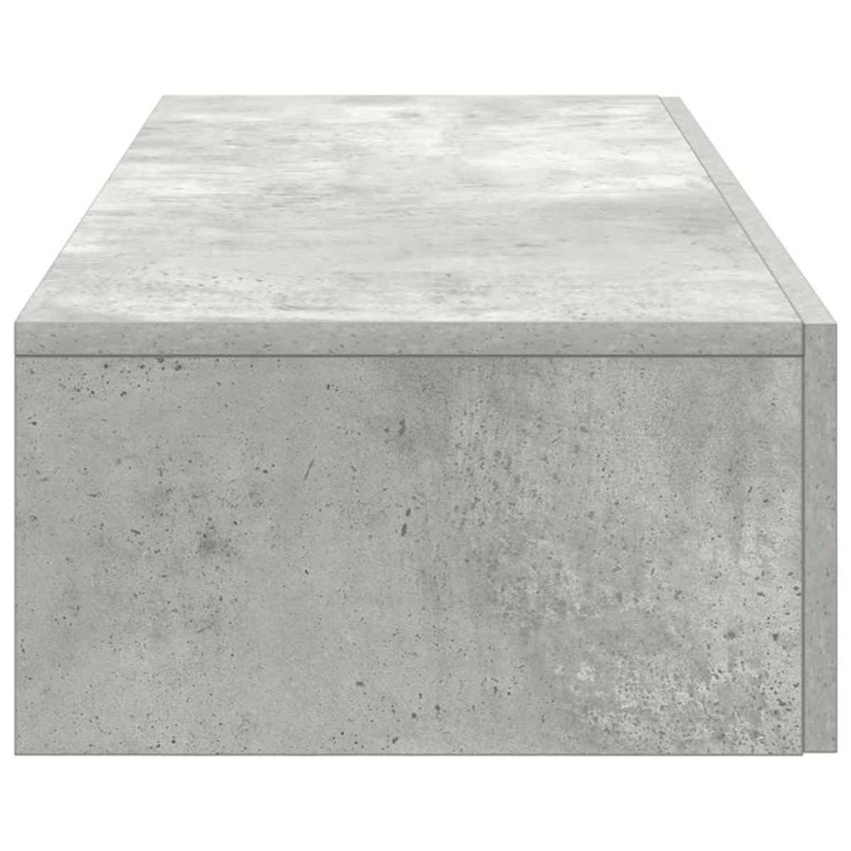 vidaXL Ράφι τοίχου με συρτάρια Γκρι μπετόν 100x36x19 cm Ξύλο μηχανής