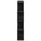 vidaXL Ράφι τοίχου με κύβους 12 διαμερισμάτων Μαύρο μηχανουργικό ξύλο