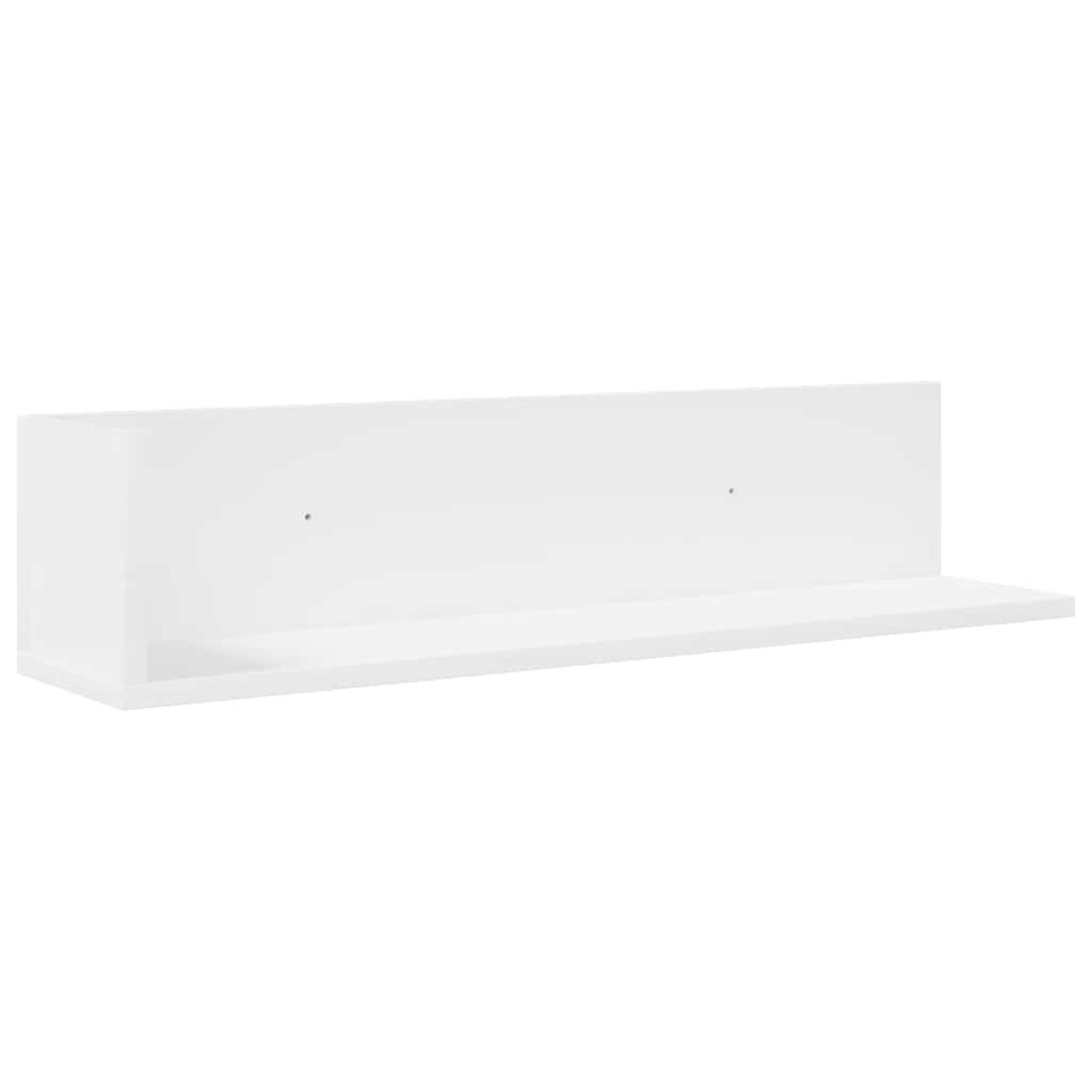 vidaXL Ραφιέρες Τοίχου 2 τεμ. Λευκό 75x16,5x16,5 εκ. από Μοριοσανίδα