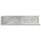 vidaXL Ράφια τοίχου 2 τεμάχια Μπετόν Γκρι 75x16,5x16,5 cm Ξύλο μηχανής