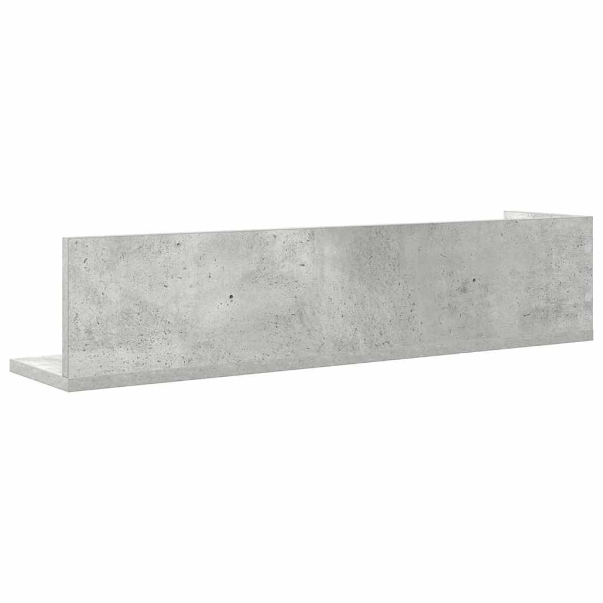 vidaXL Ράφια τοίχου 2 τεμάχια Μπετόν Γκρι 75x16,5x16,5 cm Ξύλο μηχανής
