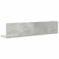 vidaXL Ράφια τοίχου 2 τεμάχια Μπετόν Γκρι 75x16,5x16,5 cm Ξύλο μηχανής