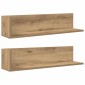 vidaXL Ράφια τοίχου 2 τεμάχια Artisan Oak Κατασκευασμένο ξύλο