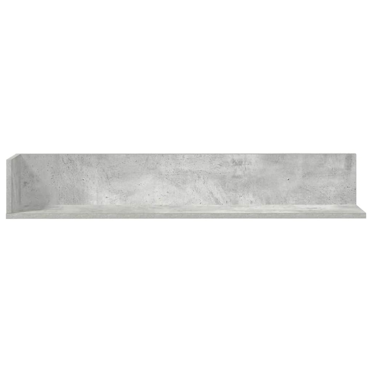 vidaXL Ράφια τοίχου 2 τεμάχια Μπετόν Γκρι 100x16,5x16,5cm Ξύλο μηχανής