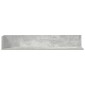 vidaXL Ράφια τοίχου 2 τεμάχια Μπετόν Γκρι 100x16,5x16,5cm Ξύλο μηχανής