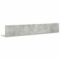 vidaXL Ράφια τοίχου 2 τεμάχια Μπετόν Γκρι 100x16,5x16,5cm Ξύλο μηχανής