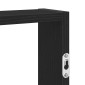 vidaXL Ραφιέρα Τοίχου Μαύρο 43x9x60 εκ. από Επεξεργασμένο Ξύλο