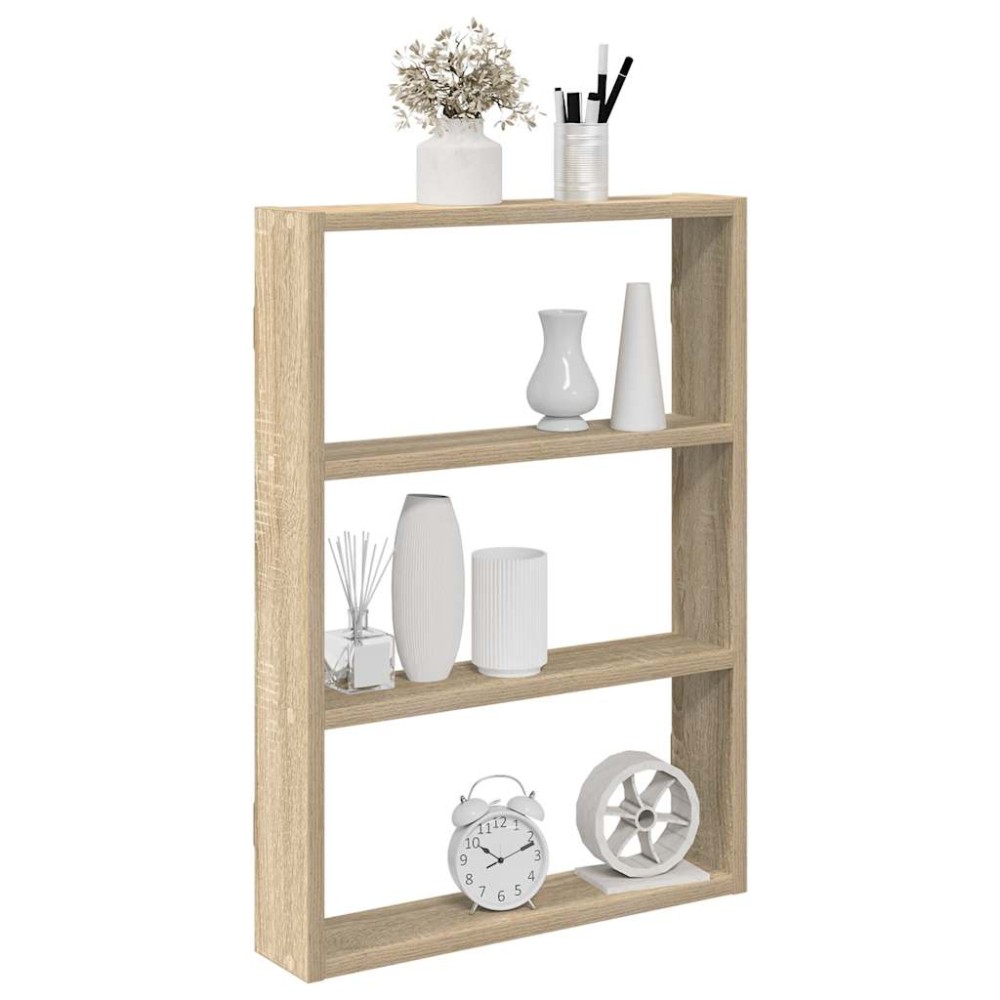 vidaXL Ραφιέρα Τοίχου Sonoma Δρυς 43x9x60 εκ. από Επεξεργ. Ξύλο