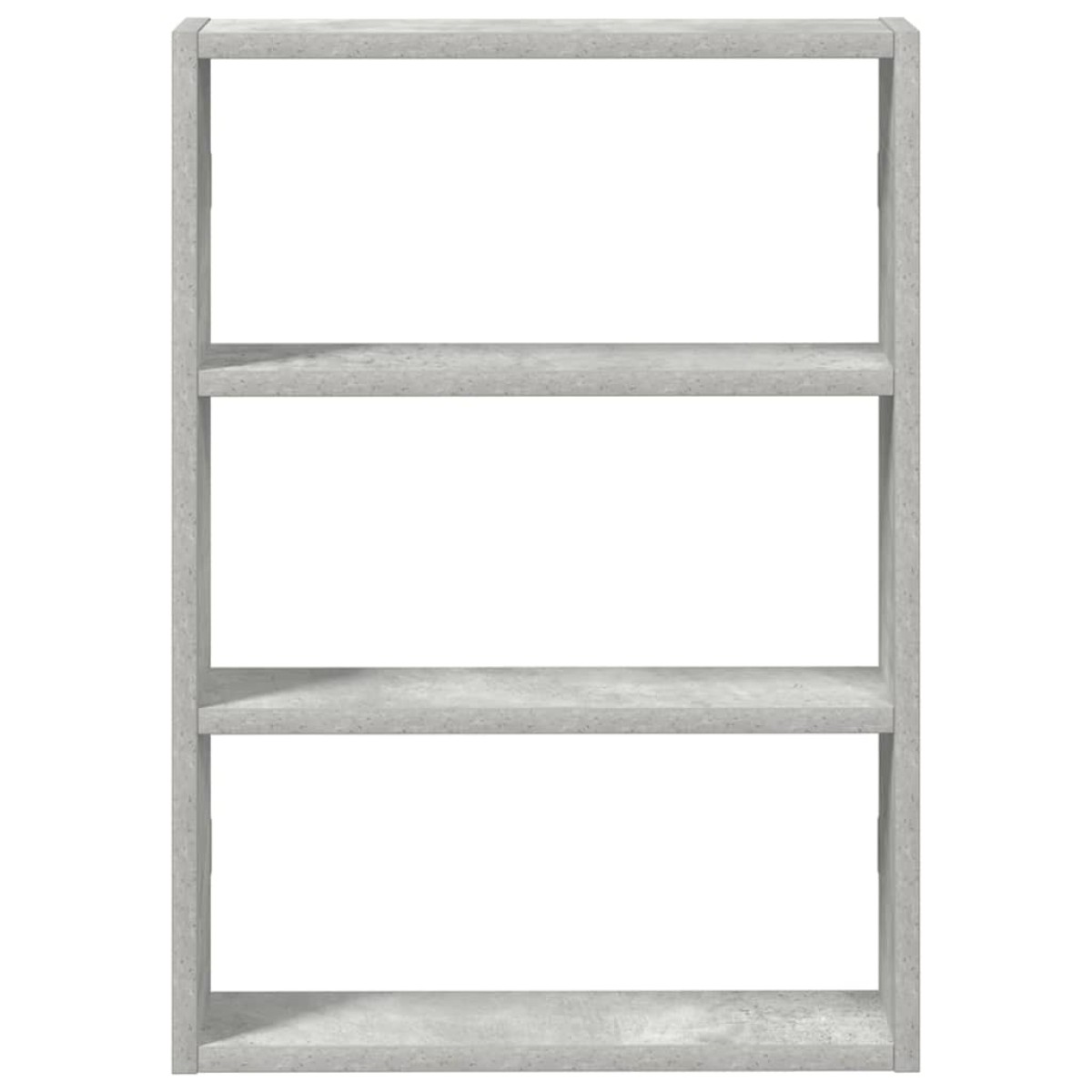 vidaXL Ράφι τοίχου από σκυρόδεμα γκρι 43x9x60 cm Κατασκευασμένο ξύλο