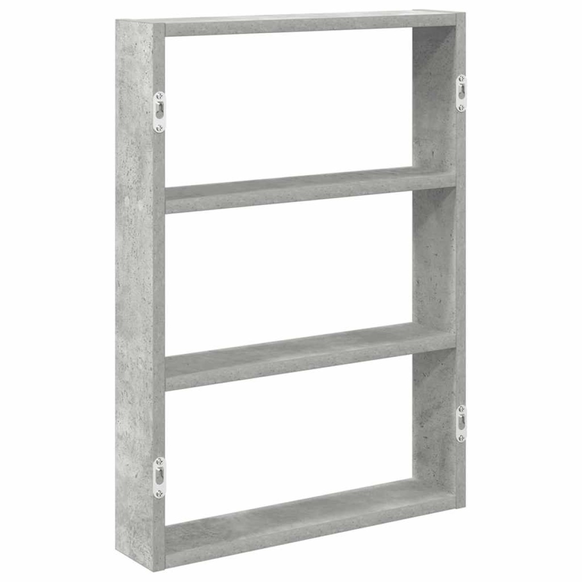 vidaXL Ράφι τοίχου από σκυρόδεμα γκρι 43x9x60 cm Κατασκευασμένο ξύλο