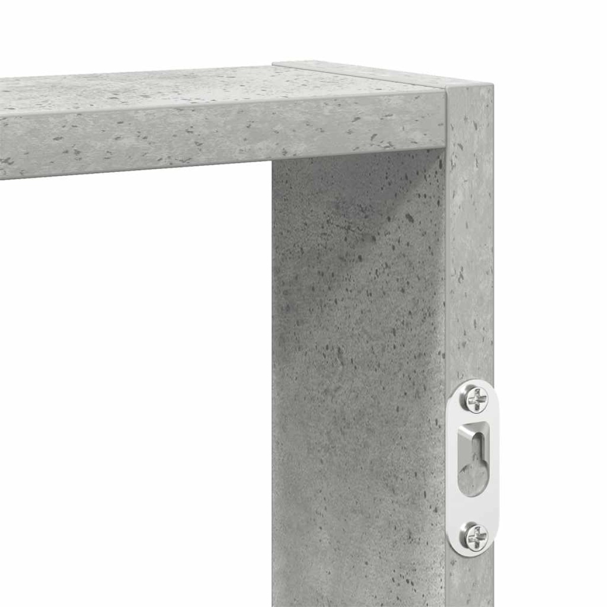 vidaXL Ράφι τοίχου από σκυρόδεμα γκρι 43x9x60 cm Κατασκευασμένο ξύλο