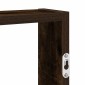 Ράφι τοίχου vidaXL Καπνιστή βελανιδιά 43x9x60 cm Κατασκευασμένο ξύλο