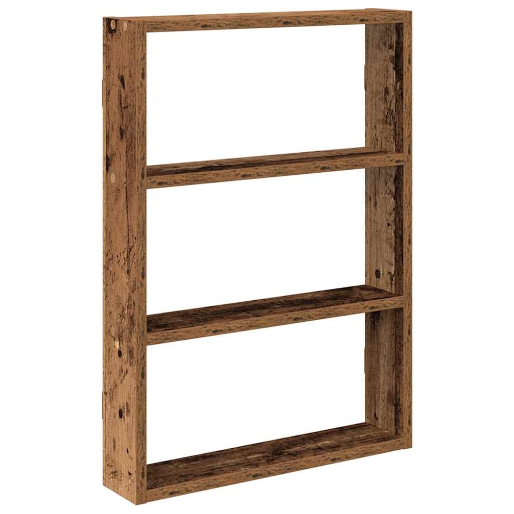 vidaXL Ράφι τοίχου Παλιό ξύλο 43x9x60 cm Κατασκευασμένο ξύλο