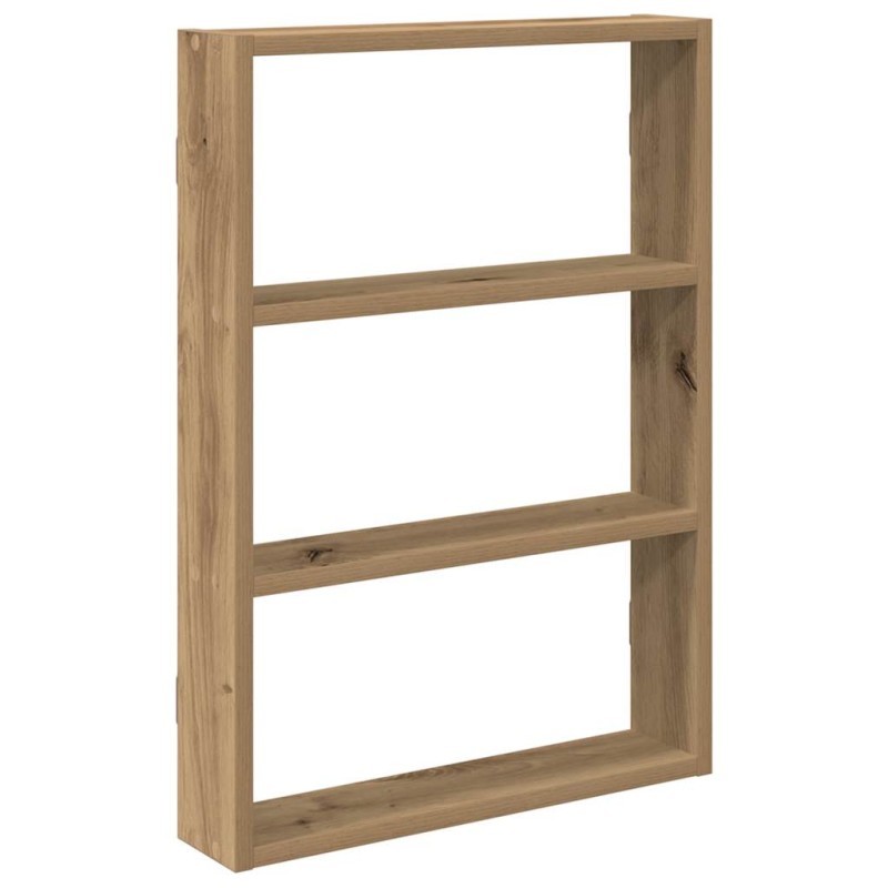 vidaXL Ράφι τοίχου Artisan Oak 43x9x60 cm Κατασκευασμένο ξύλο
