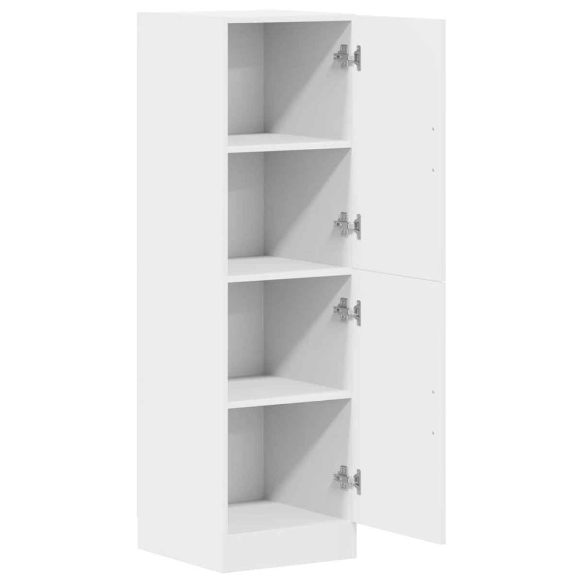 vidaXL Στήλη Κουζίνας Λευκή 38x41,5x131,5 εκ. από Επεξεργασμένο Ξύλο