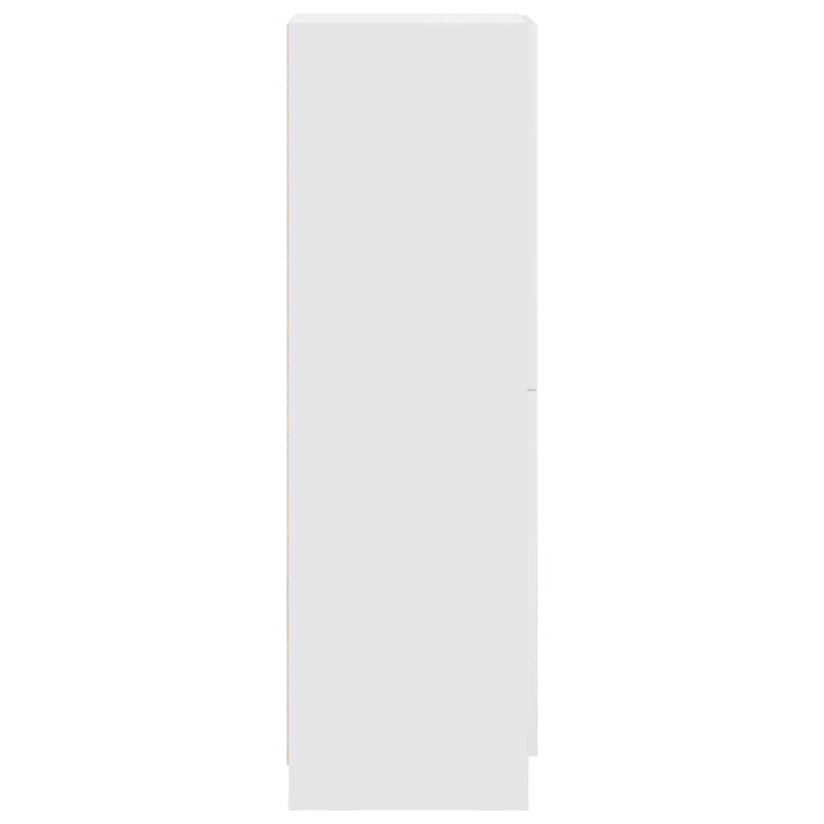 vidaXL Στήλη Κουζίνας Λευκή 38x41,5x131,5 εκ. από Επεξεργασμένο Ξύλο