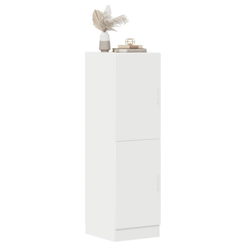 vidaXL Στήλη Κουζίνας Λευκή 38x41,5x131,5 εκ. από Επεξεργασμένο Ξύλο
