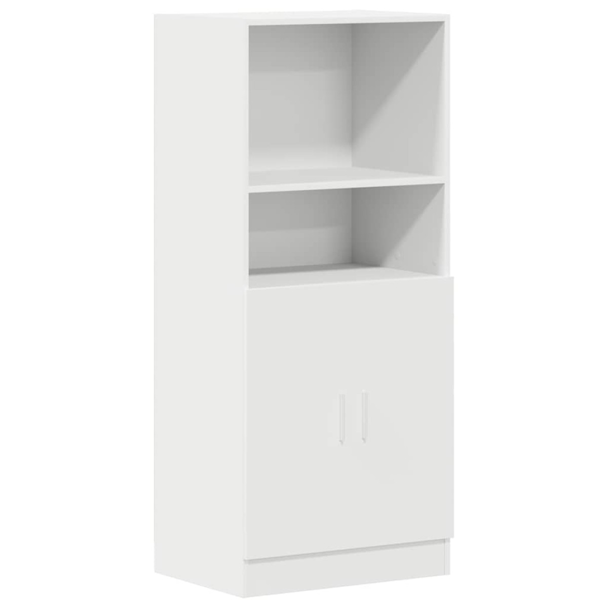 vidaXL Στήλη Κουζίνας Λευκή 57x41,5x131,5 εκ. από Επεξεργασμένο Ξύλο