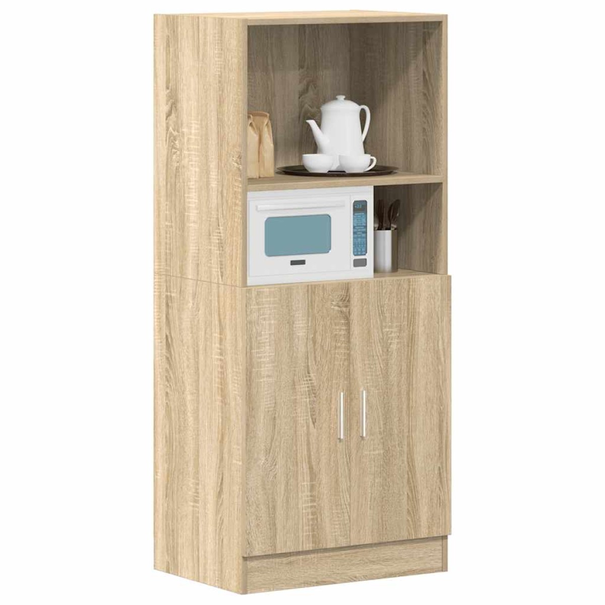 vidaXL Στήλη Κουζίνας Sonoma Δρυς 57x41,5x131,5 εκ. Επεξεργασμένο Ξύλο