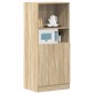 vidaXL Στήλη Κουζίνας Sonoma Δρυς 57x41,5x131,5 εκ. Επεξεργασμένο Ξύλο