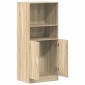 vidaXL Στήλη Κουζίνας Sonoma Δρυς 57x41,5x131,5 εκ. Επεξεργασμένο Ξύλο