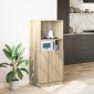 vidaXL Στήλη Κουζίνας Sonoma Δρυς 57x41,5x131,5 εκ. Επεξεργασμένο Ξύλο