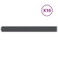 vidaXL Περίγραμμα γκαζόν 10 τμχ. 10 x 103 cm Κρύα έλαση από χάλυβα
